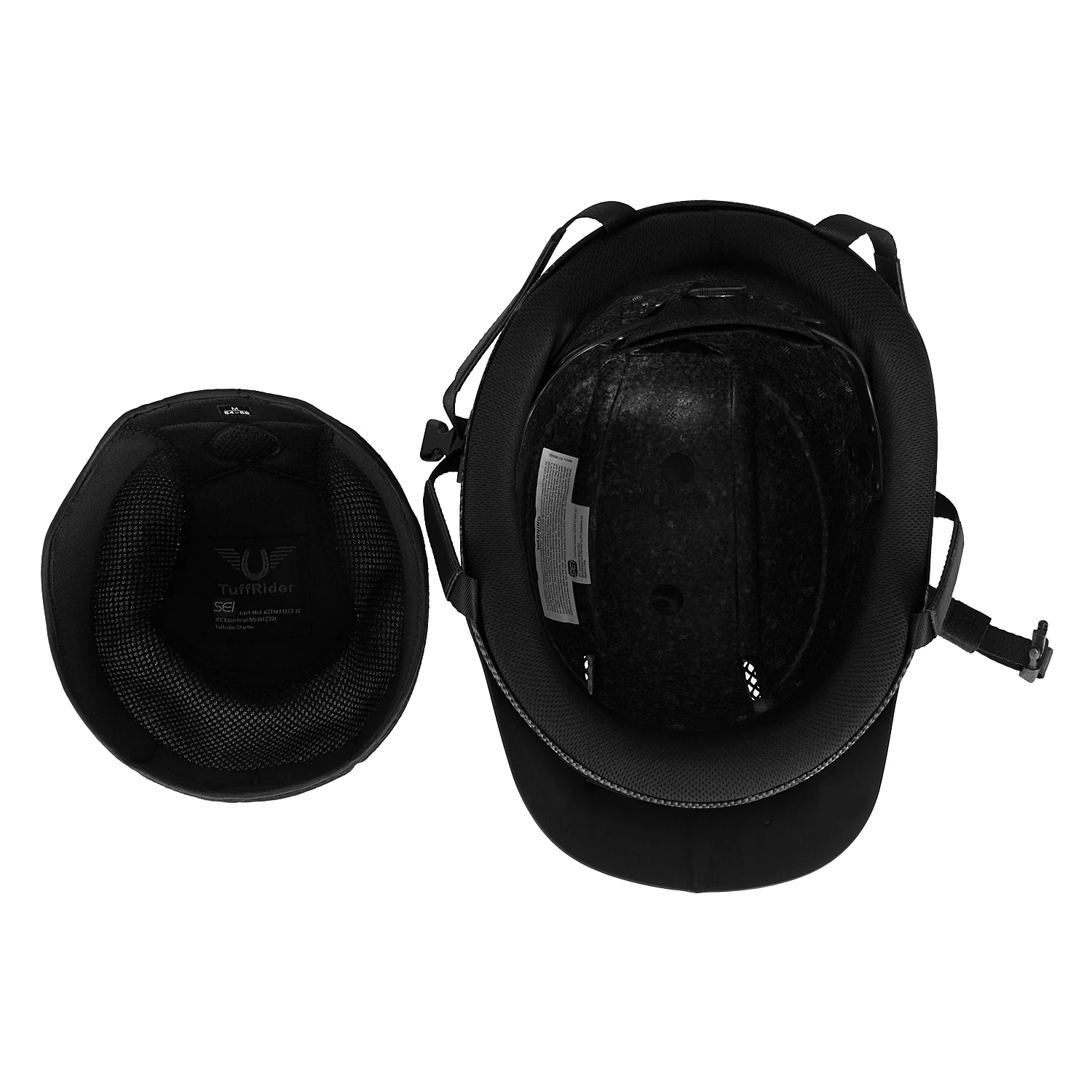 TuffRider Starter Carbon Fiber Print Helmet - Image 6
