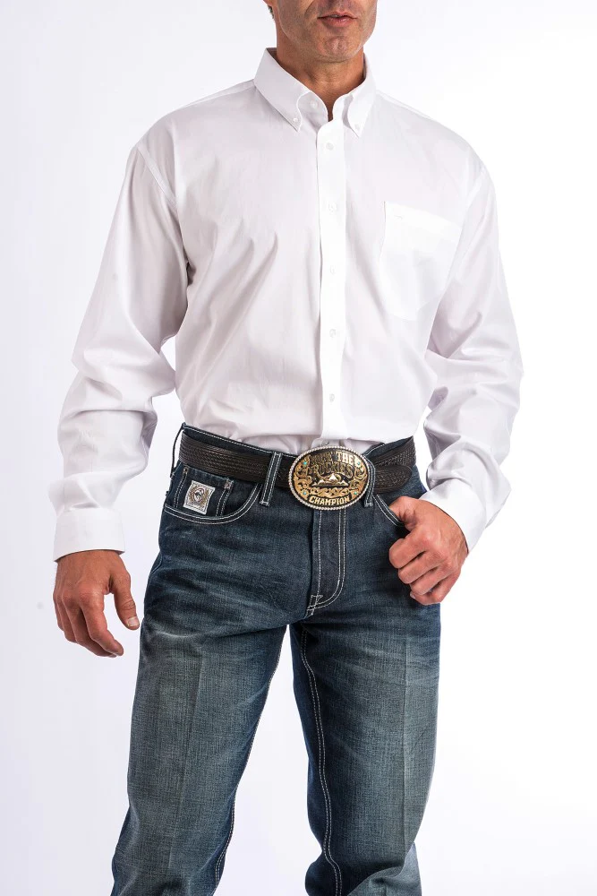 Cinch Men's Solid Button Down Western Shirt - Image 5