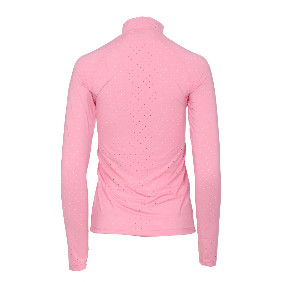 Dapplebay Aircut Mock Neck LS Top-Ballet Pink - Image 8