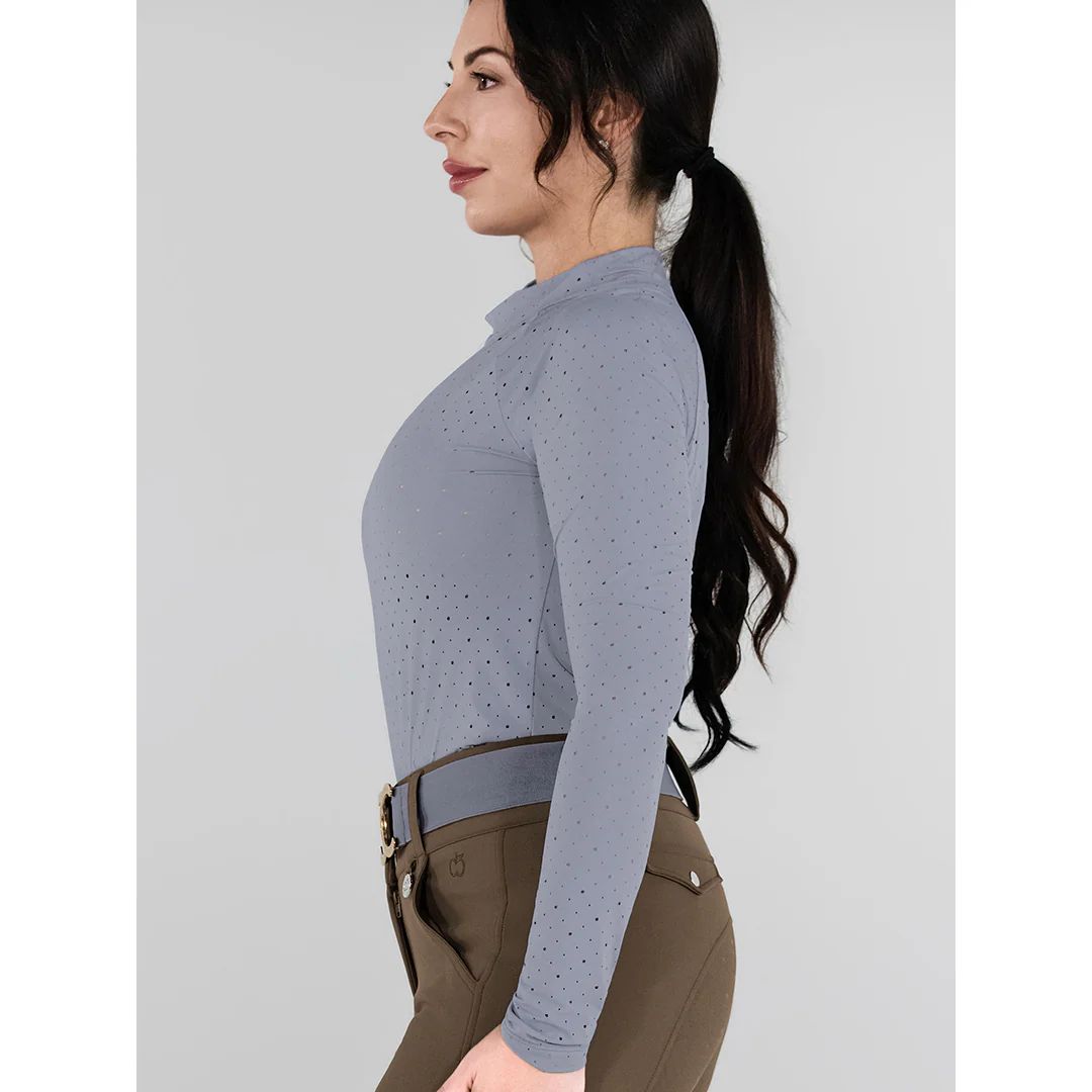 Dapplebay Aircut Mock Neck LS Top-Moonrise - Image 3