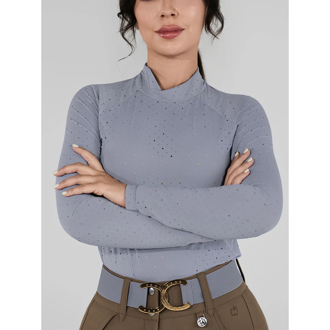 Dapplebay Aircut Mock Neck LS Top-Moonrise - Image 5