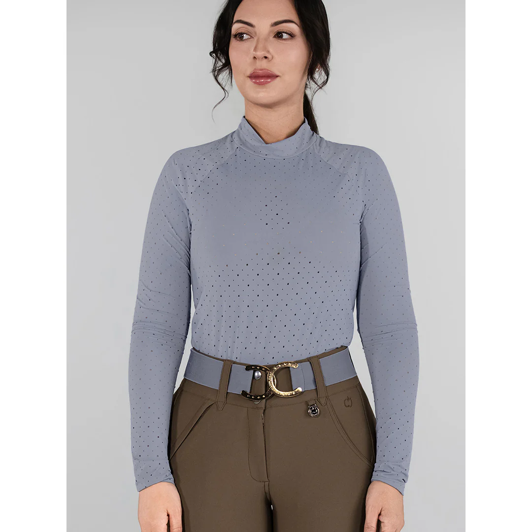 Dapplebay Aircut Mock Neck LS Top-Moonrise - Image 6