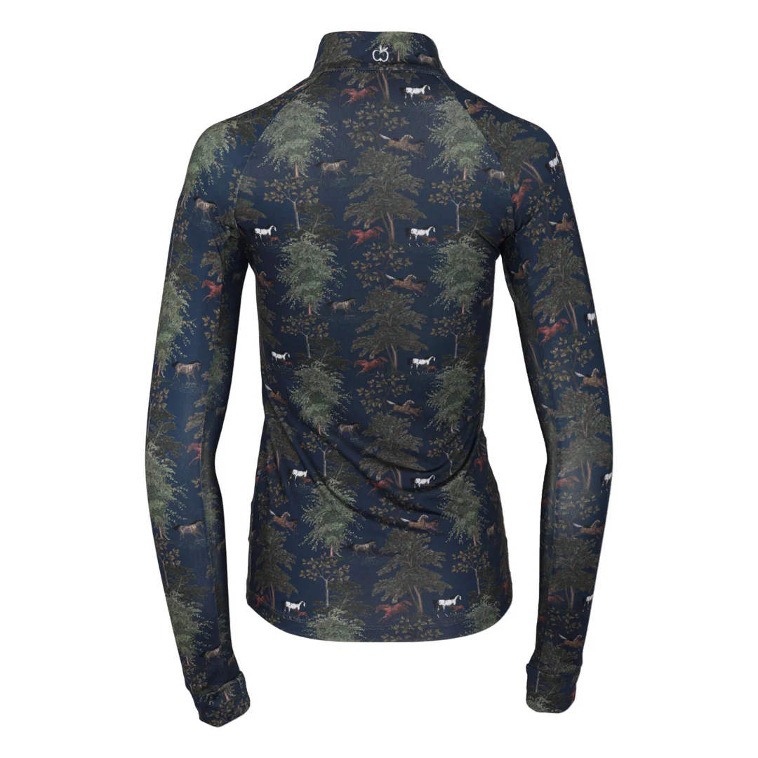 Dapplebay Autumn Toile 1/4 Zip Riding Top - Image 3