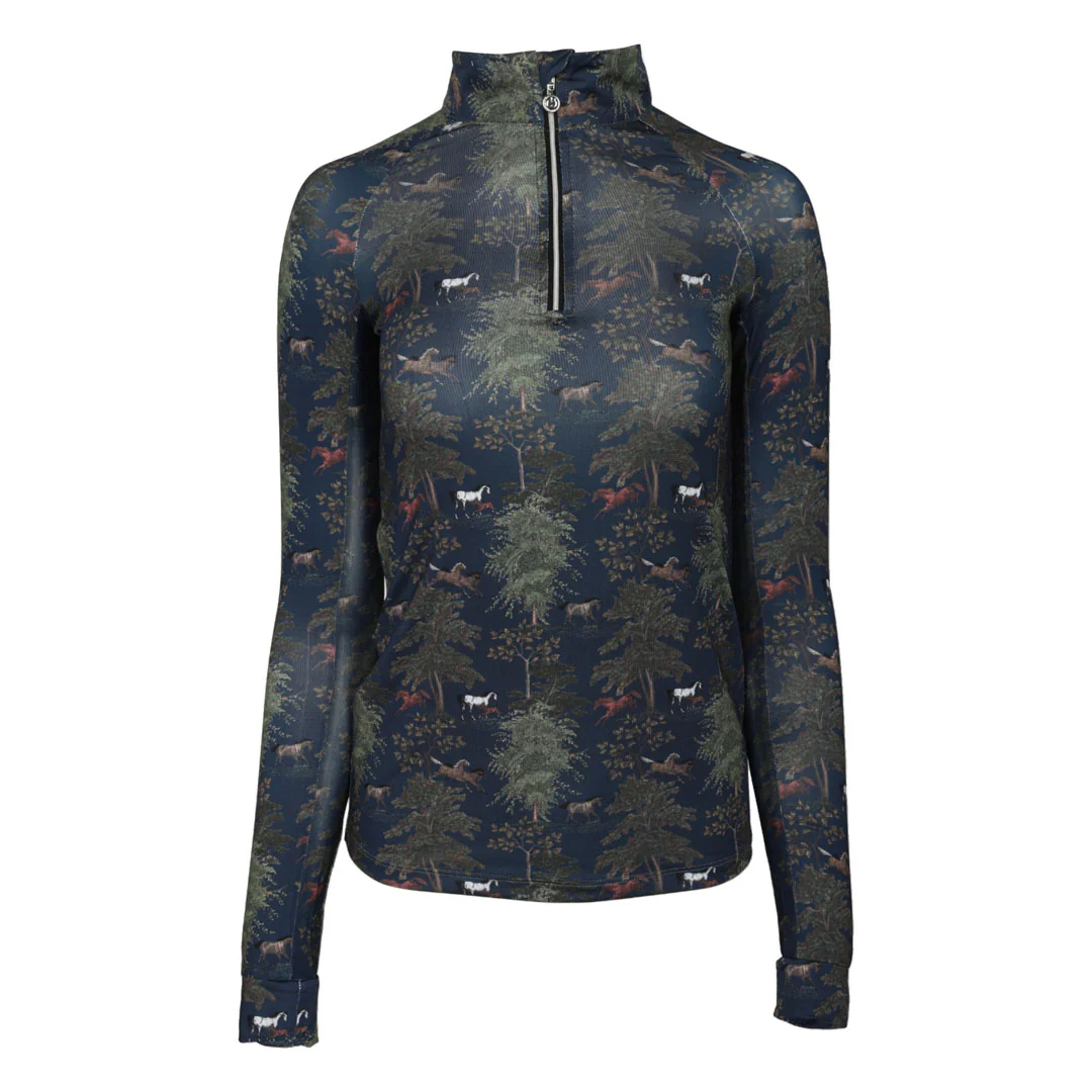 Dapplebay Autumn Toile 1/4 Zip Riding Top - Image 5