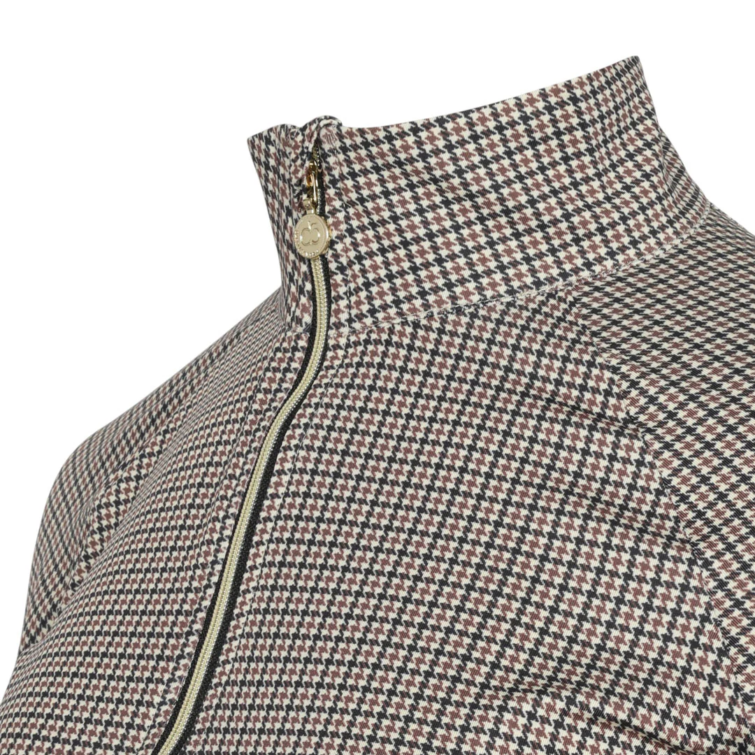 Dapplebay Bay Houndstooth 1/4 Zip Riding Top - Image 2
