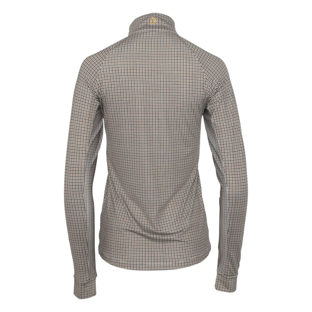 Dapplebay Bay Houndstooth 1/4 Zip Riding Top - Image 4
