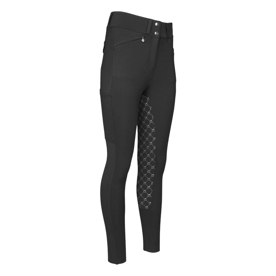 Dapplebay Compression Full Seat Breeches-Black - Image 3