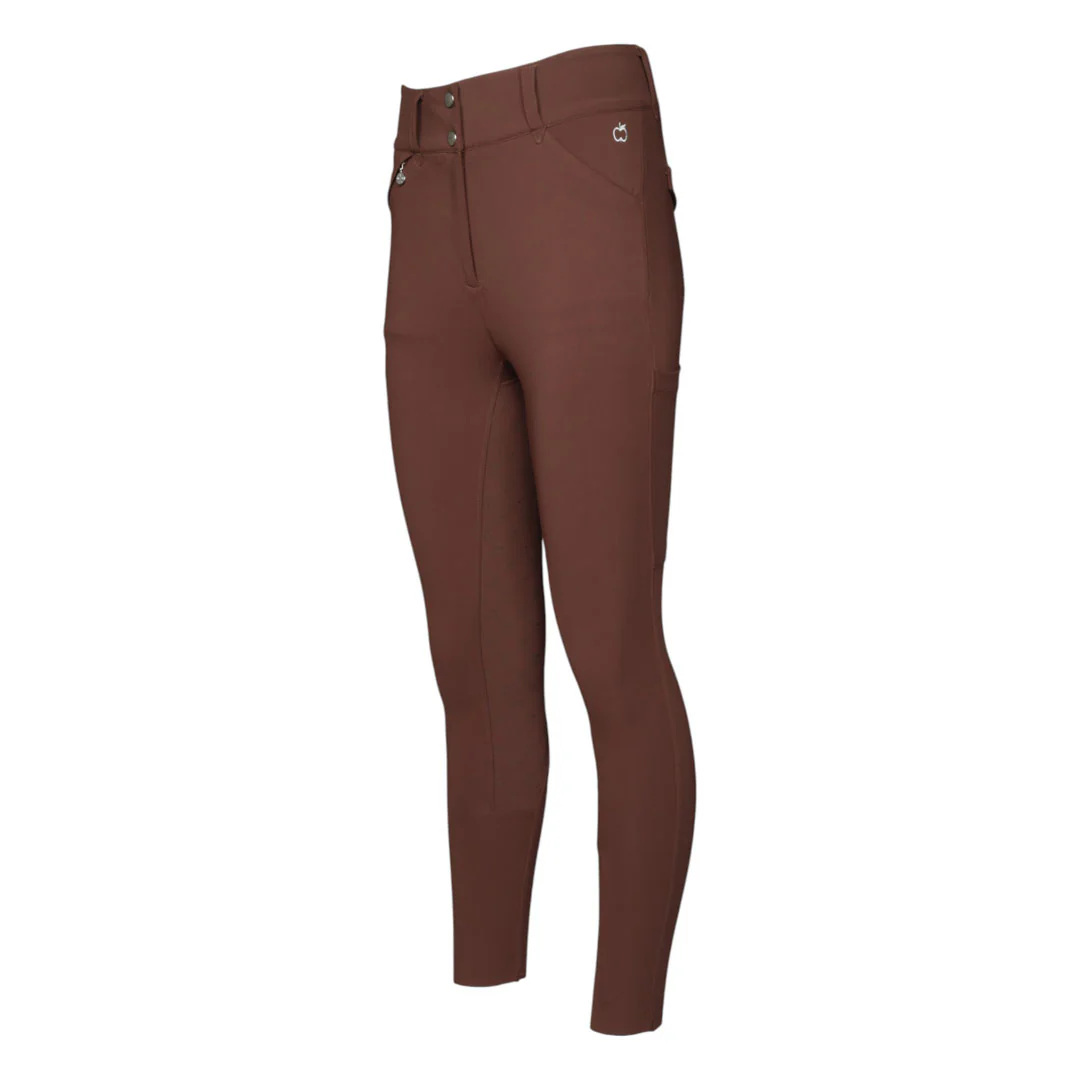 Dapplebay Compression Full Seat Breeches-Chocolate - Image 2