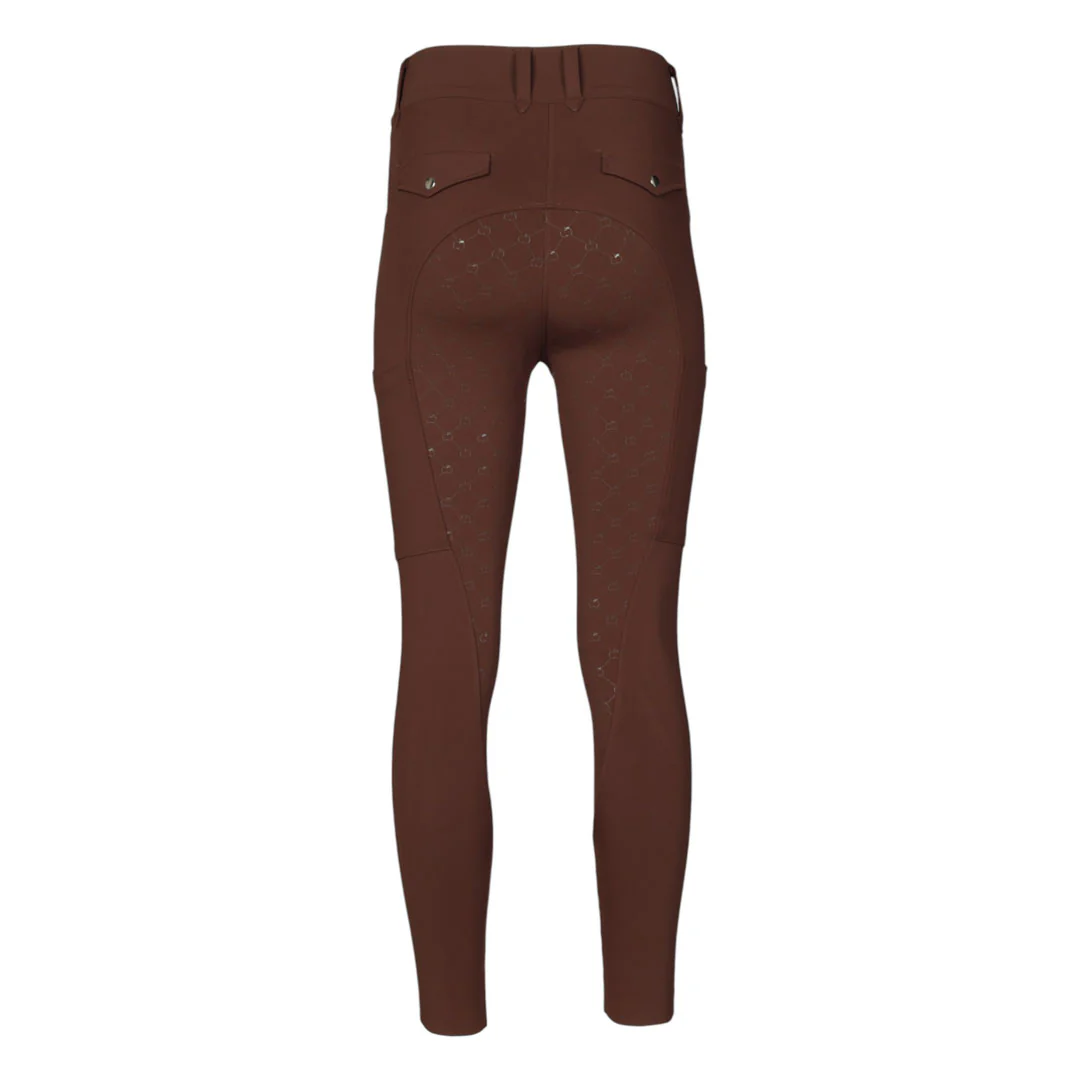 Dapplebay Compression Full Seat Breeches-Chocolate - Image 3