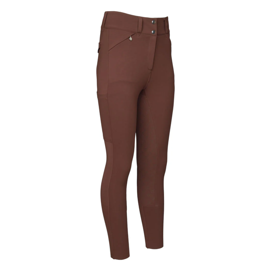 Dapplebay Compression Full Seat Breeches-Chocolate - Image 4