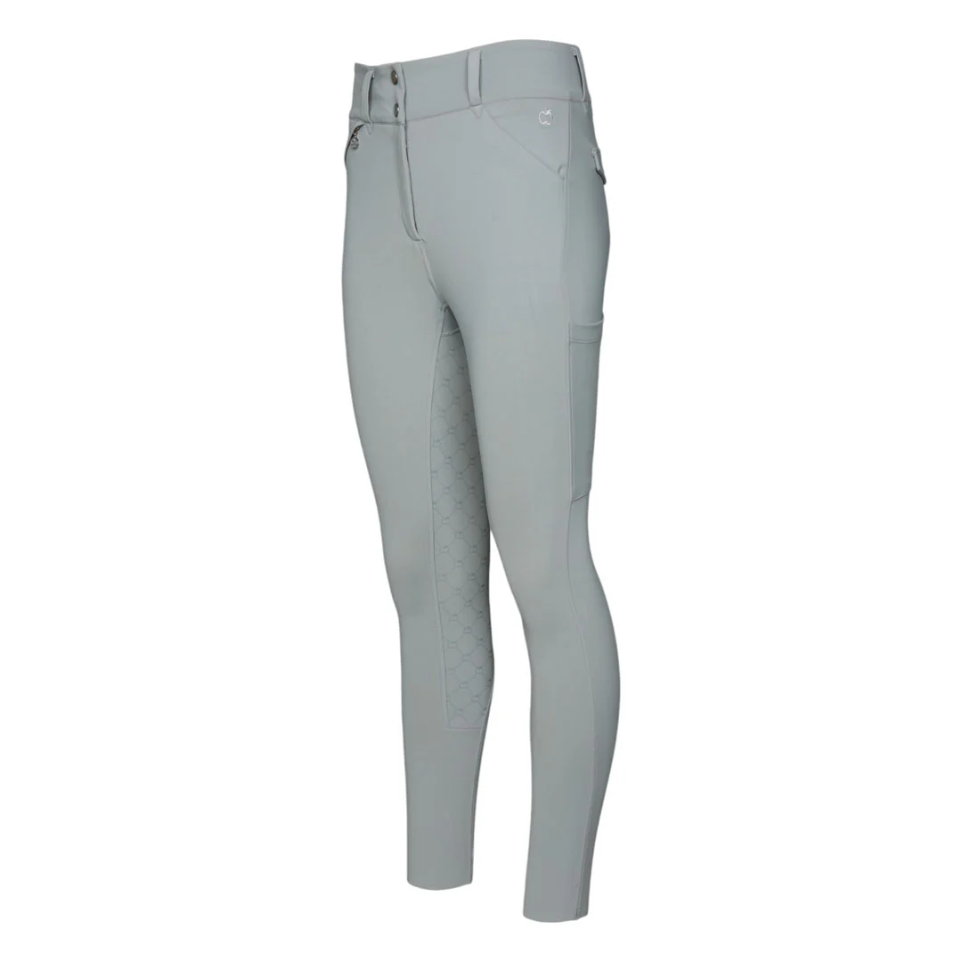 Dapplebay Compression Full Seat Breeches-Grey - Image 2