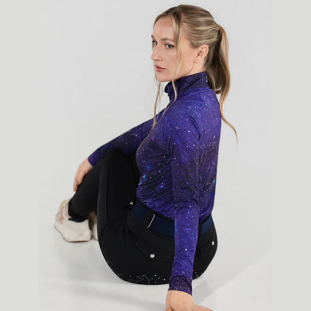 Dapplebay Constellation 1/4 Zip Light Riding Top - Image 10