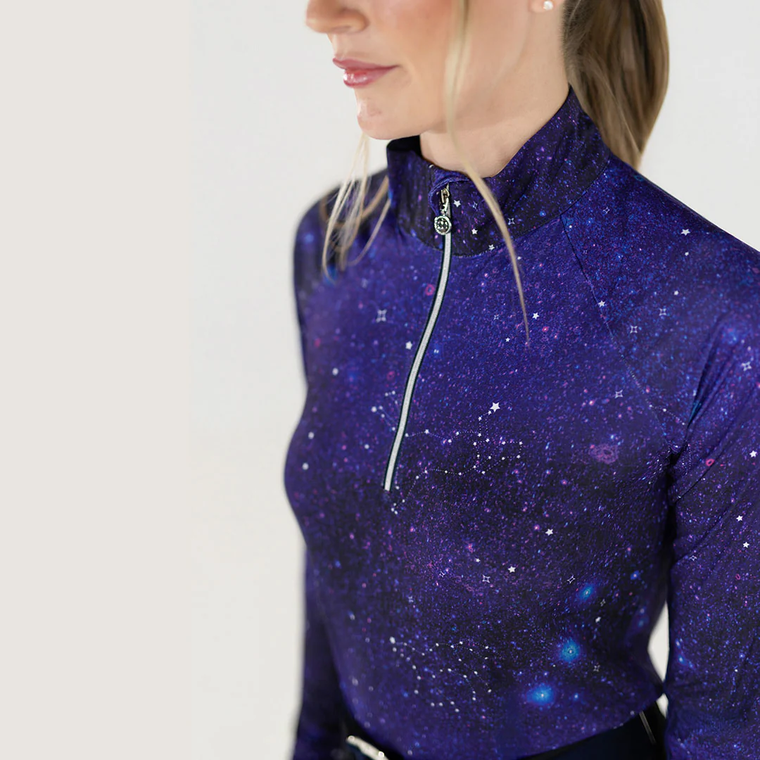 Dapplebay Constellation 1/4 Zip Light Riding Top - Image 11