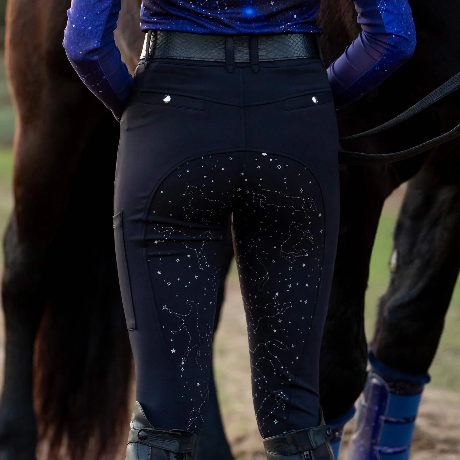 Dapplebay Constellation Compression Breeches- Black - Image 3