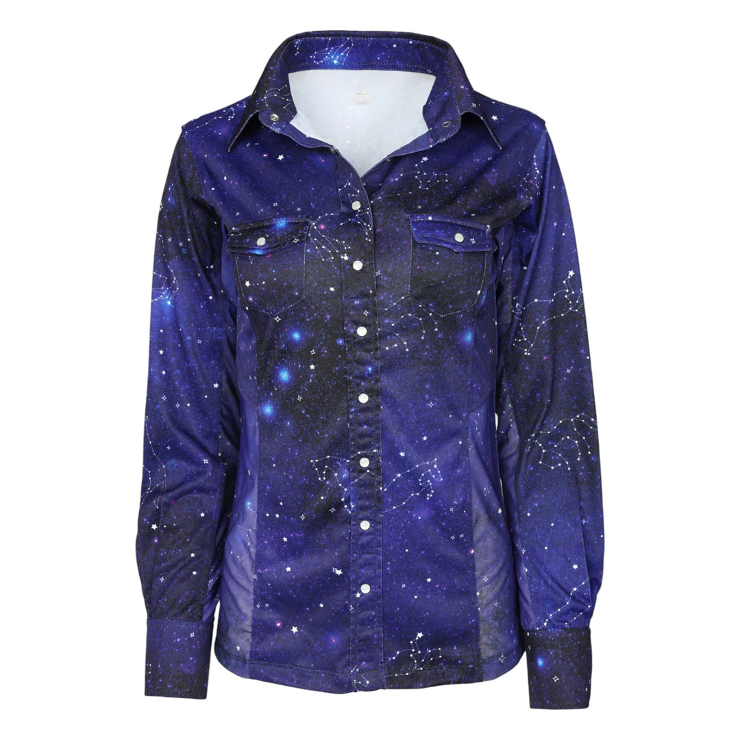 Dapplebay Constellation Western Shirt-Navy/Multi - Image 6