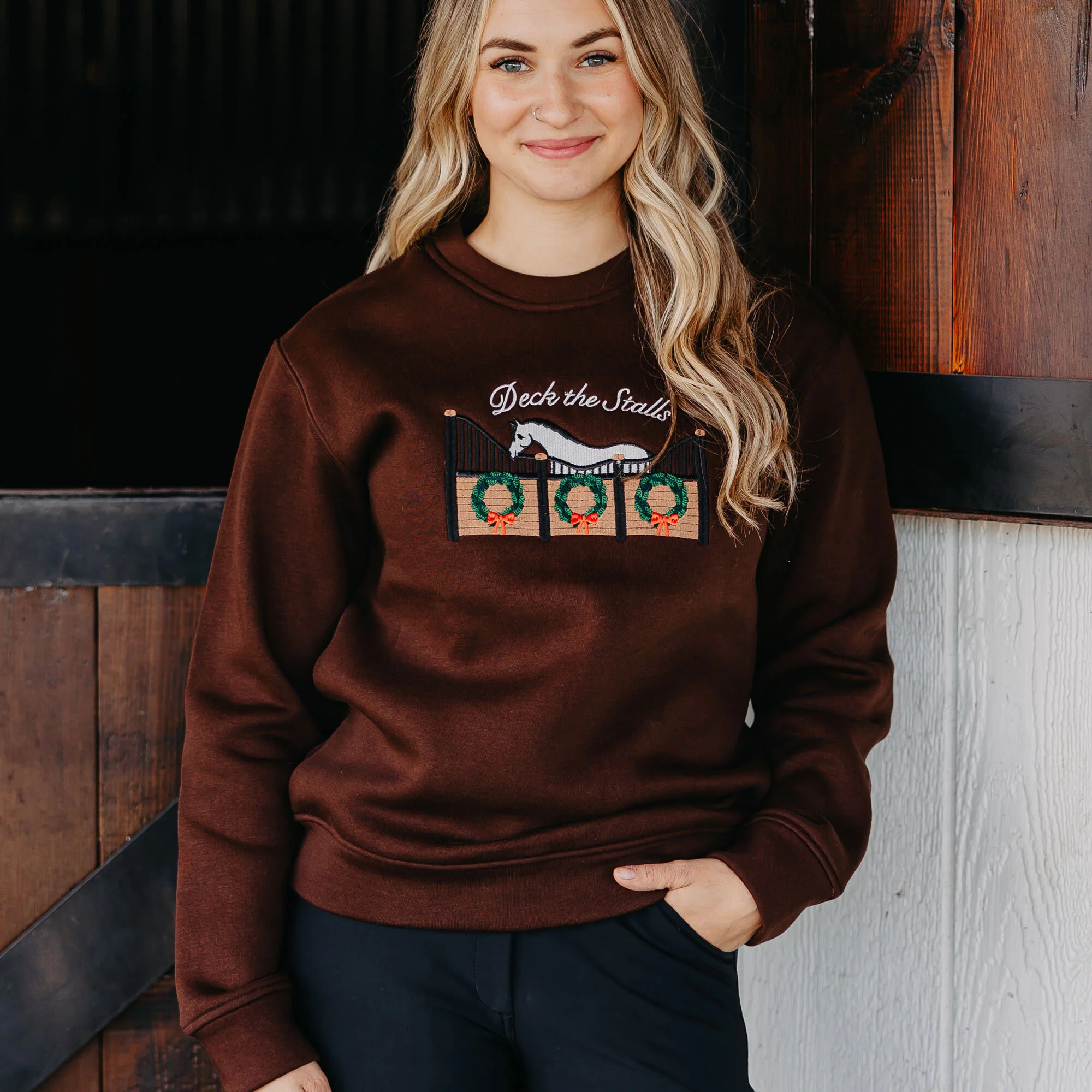 Dapplebay Deck The Stalls Crewneck Sweatshirt - Image 3
