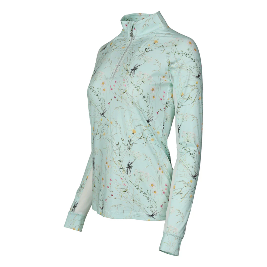 Dapplebay Dragonfly Meadow 1/4 Zip Riding Top - Long Sleeve - Image 2