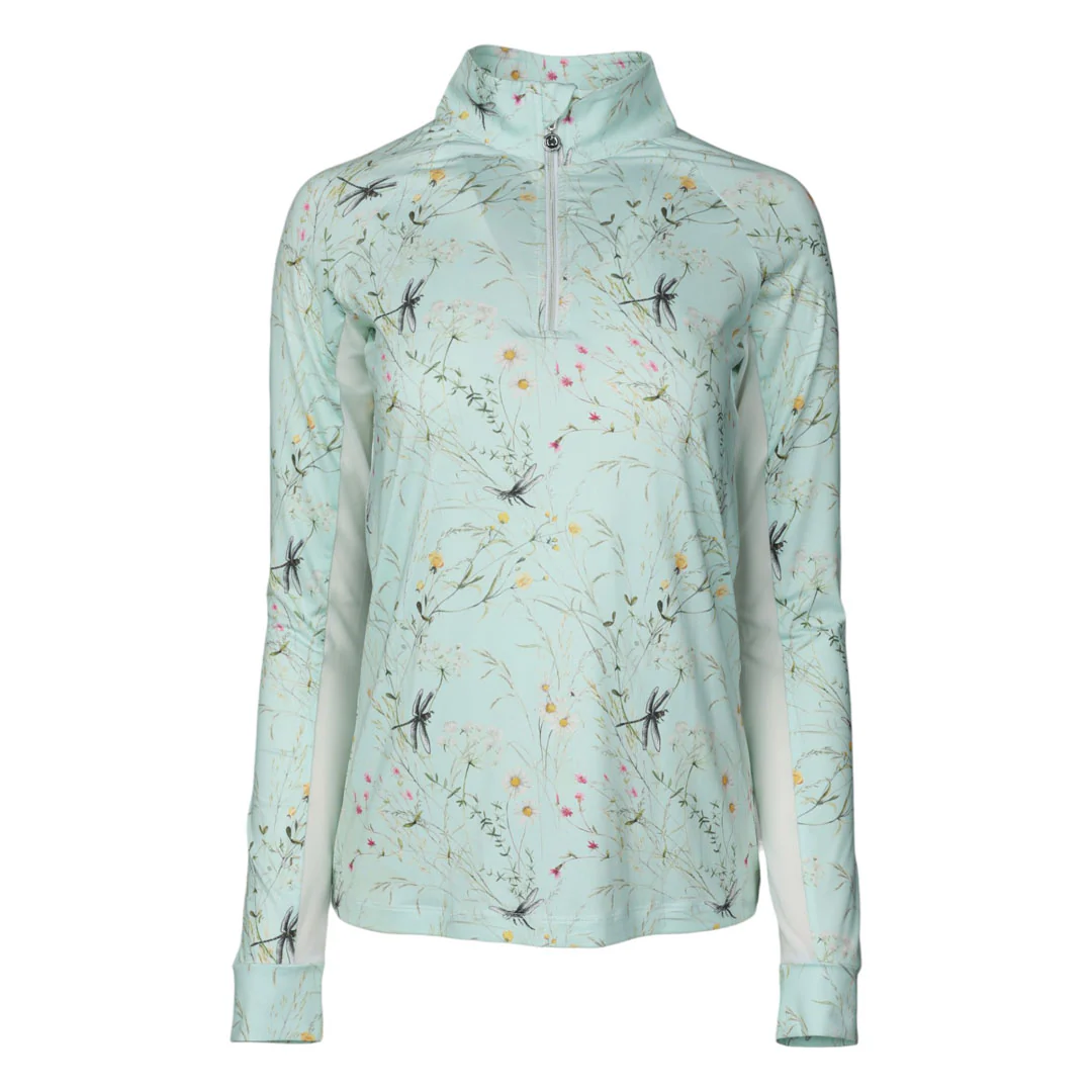 Dapplebay Dragonfly Meadow 1/4 Zip Riding Top - Long Sleeve - Image 5