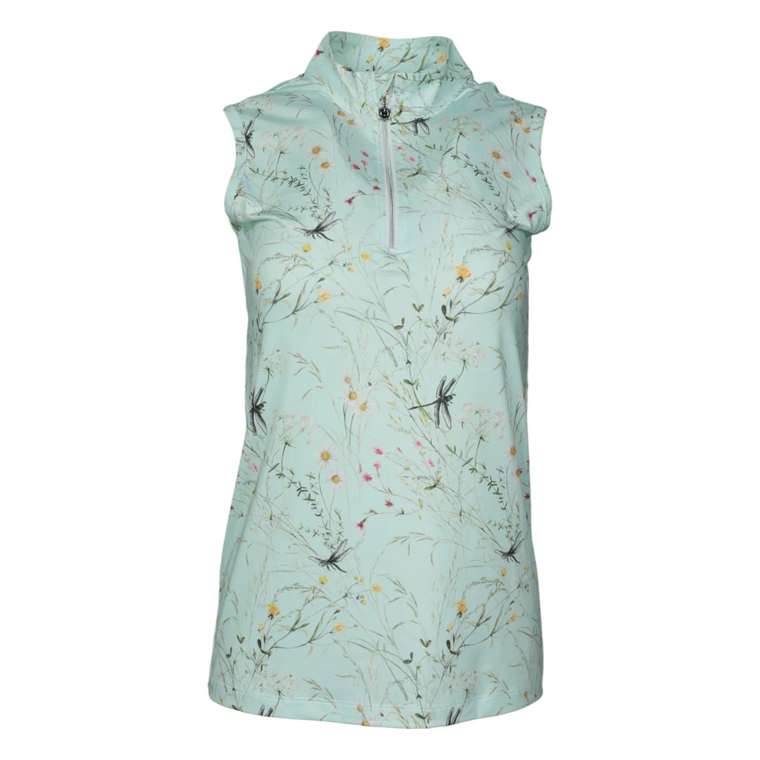 Dapplebay Dragonfly Meadow 1/4 Zip Riding Top - Sleeveless - Image 4