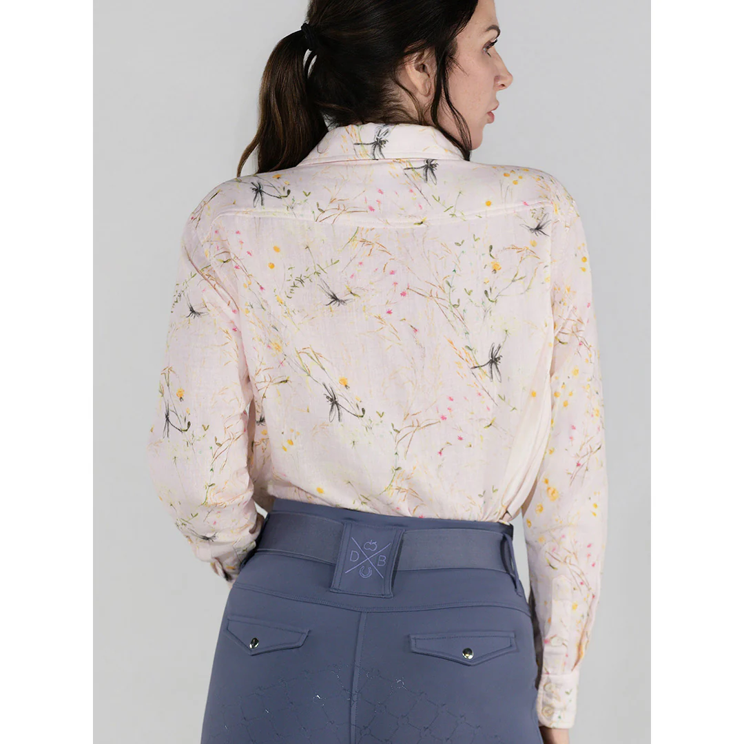 Dapplebay Dragonfly Meadow Breezy Button Up Top-Light Pink - Image 4