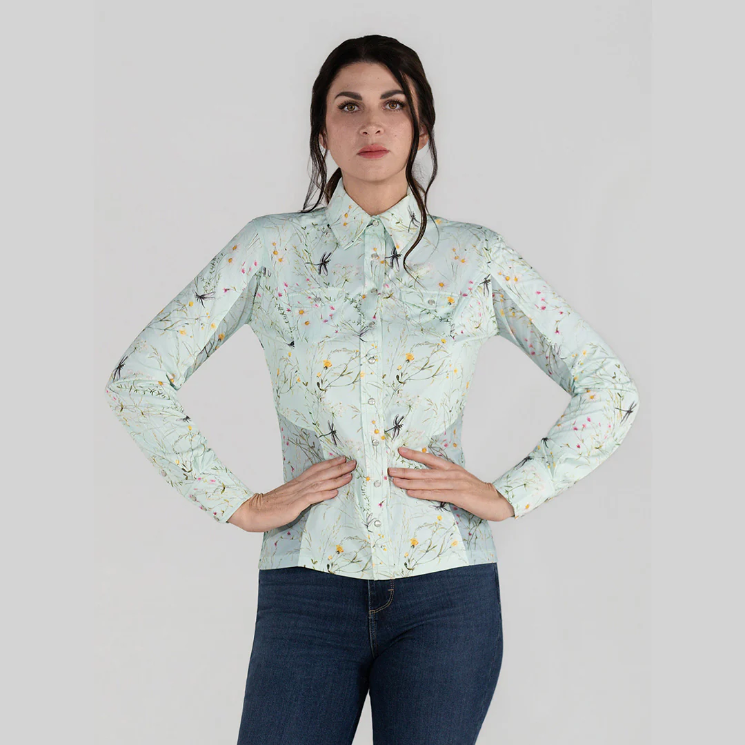 Dapplebay Dragonfly Meadow Western Riding Top - Image 3