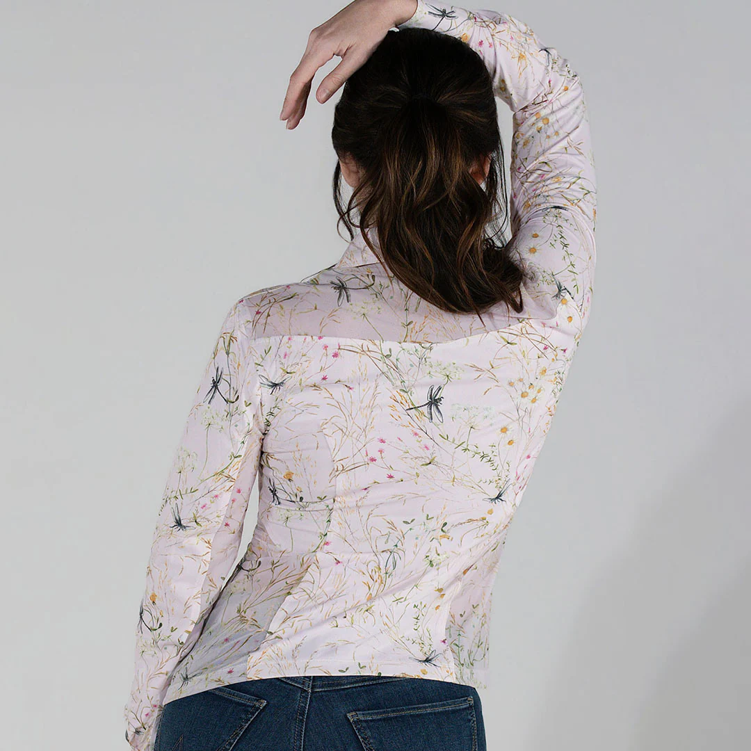 Dapplebay Dragonfly Meadow Western Riding Top-Light Pink - Image 4