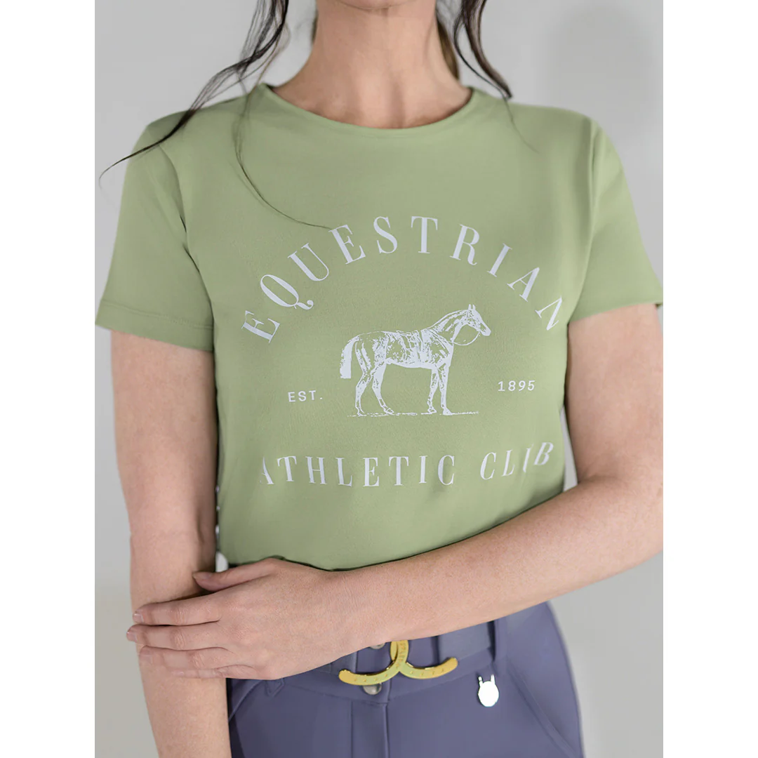 Dapplebay Equestrian Athletic Club Tee-Sage - Image 2