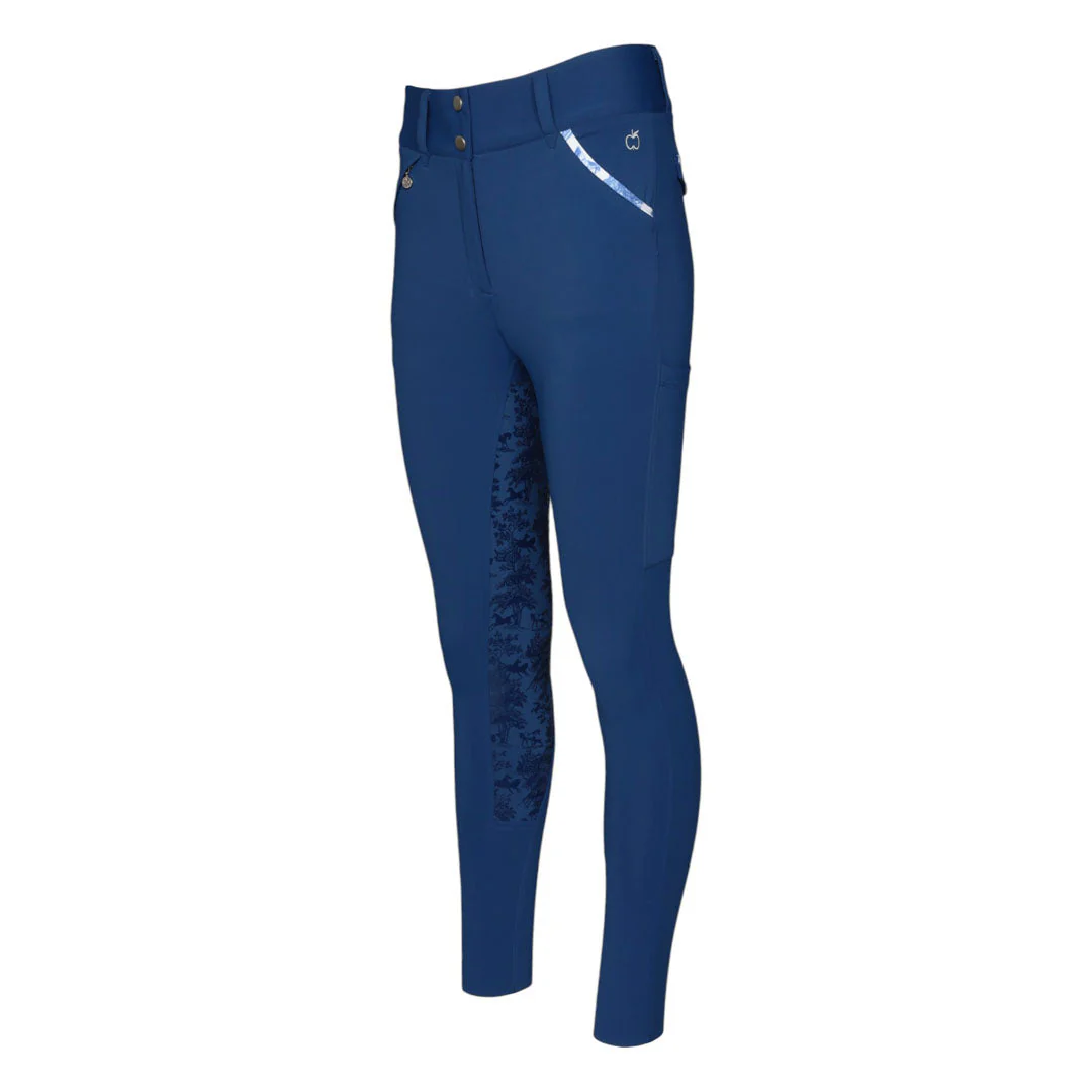 Dapplebay Equestrian Toile Full Seat Breeches-Bright Navy - Image 8