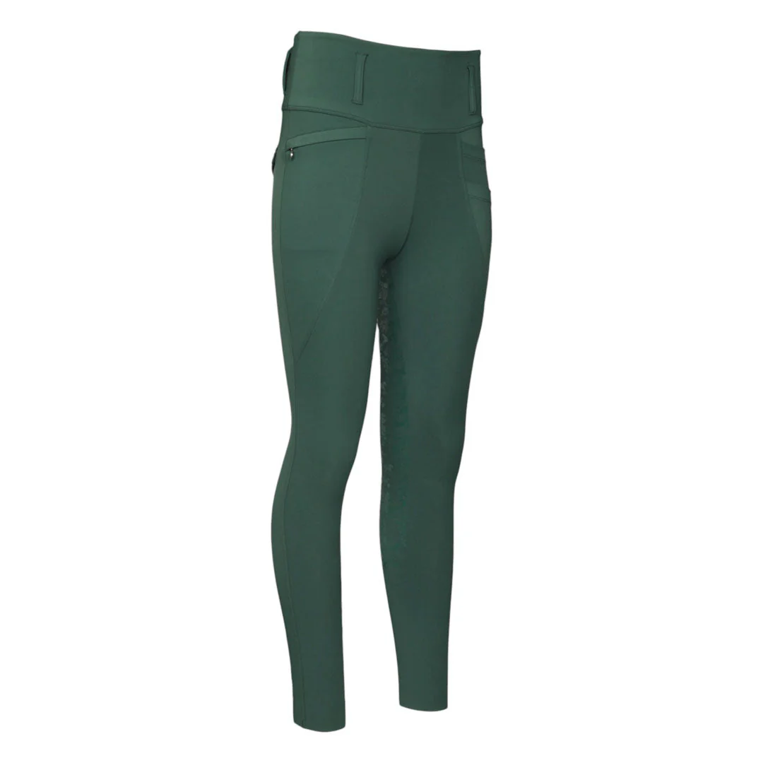 Dapplebay Equestrian Toile Essential Tights-Evergreen - Image 4