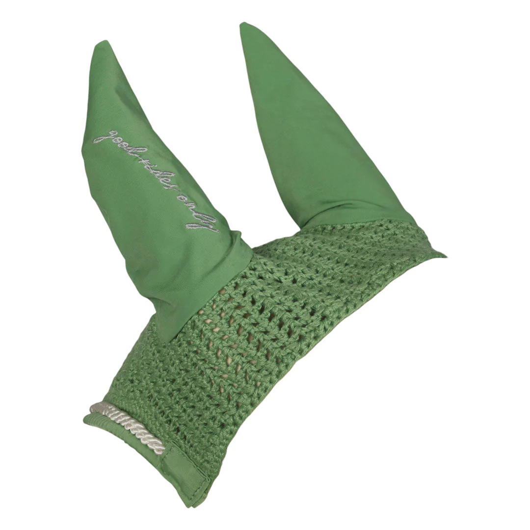 Dapplebay Equestrian Toile Fly Veil-Green/White - Image 5