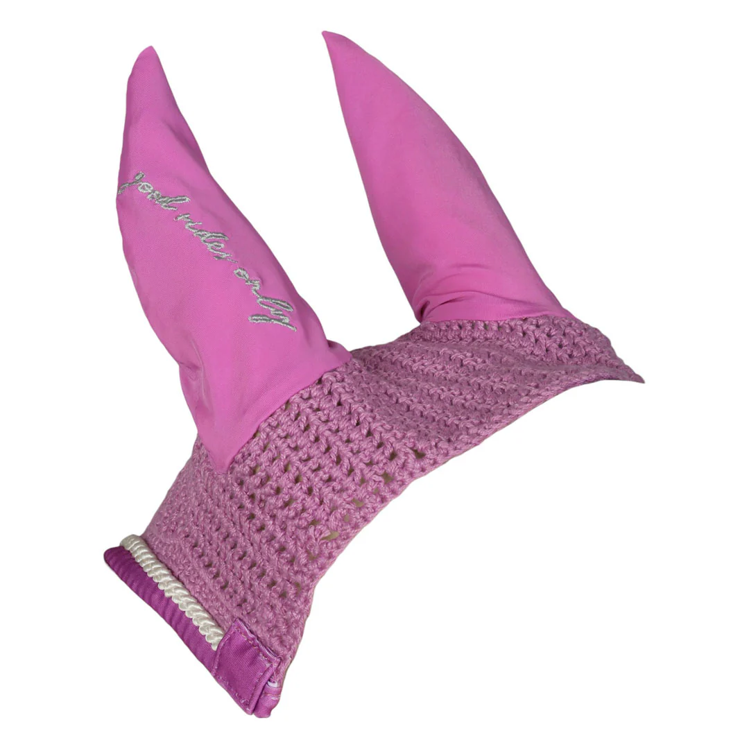 Dapplebay Equestrian Toile Pony Fly Veil-Rose/White - Image 4