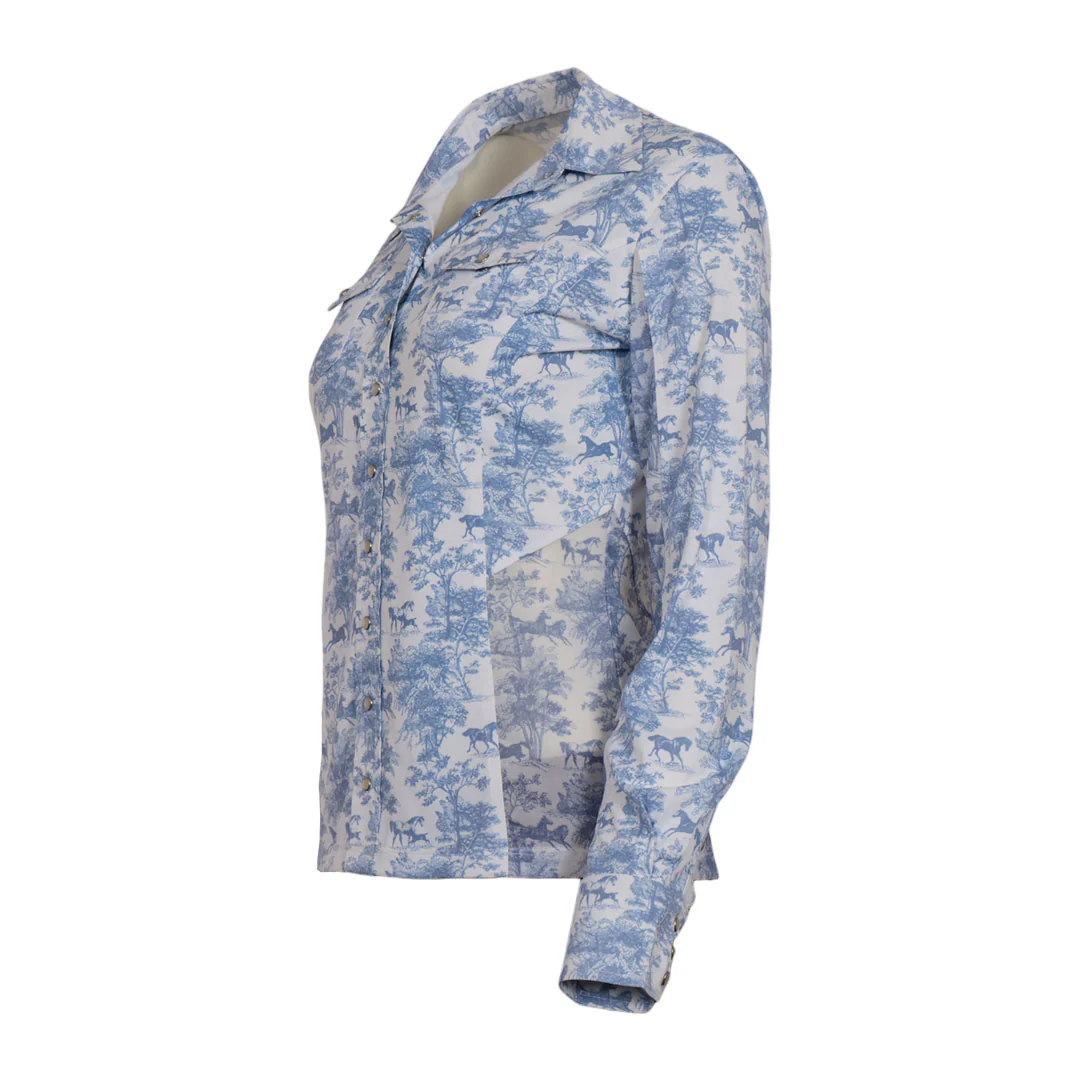 Dapplebay Equestrian Toile Western Riding Top-Moonrise - Image 12