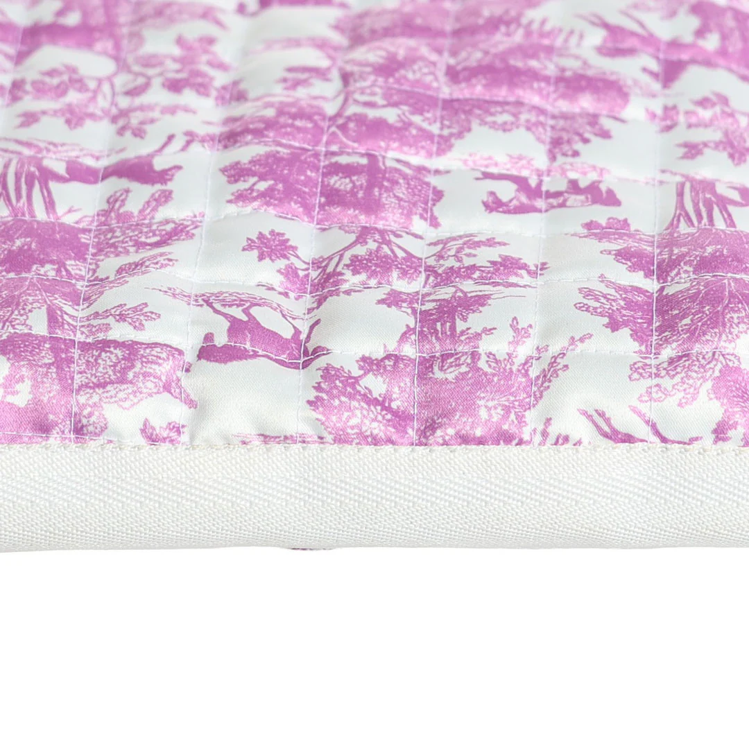Dapplebay Equestrian Toile Western Saddle Pad-Rose/White - Image 3