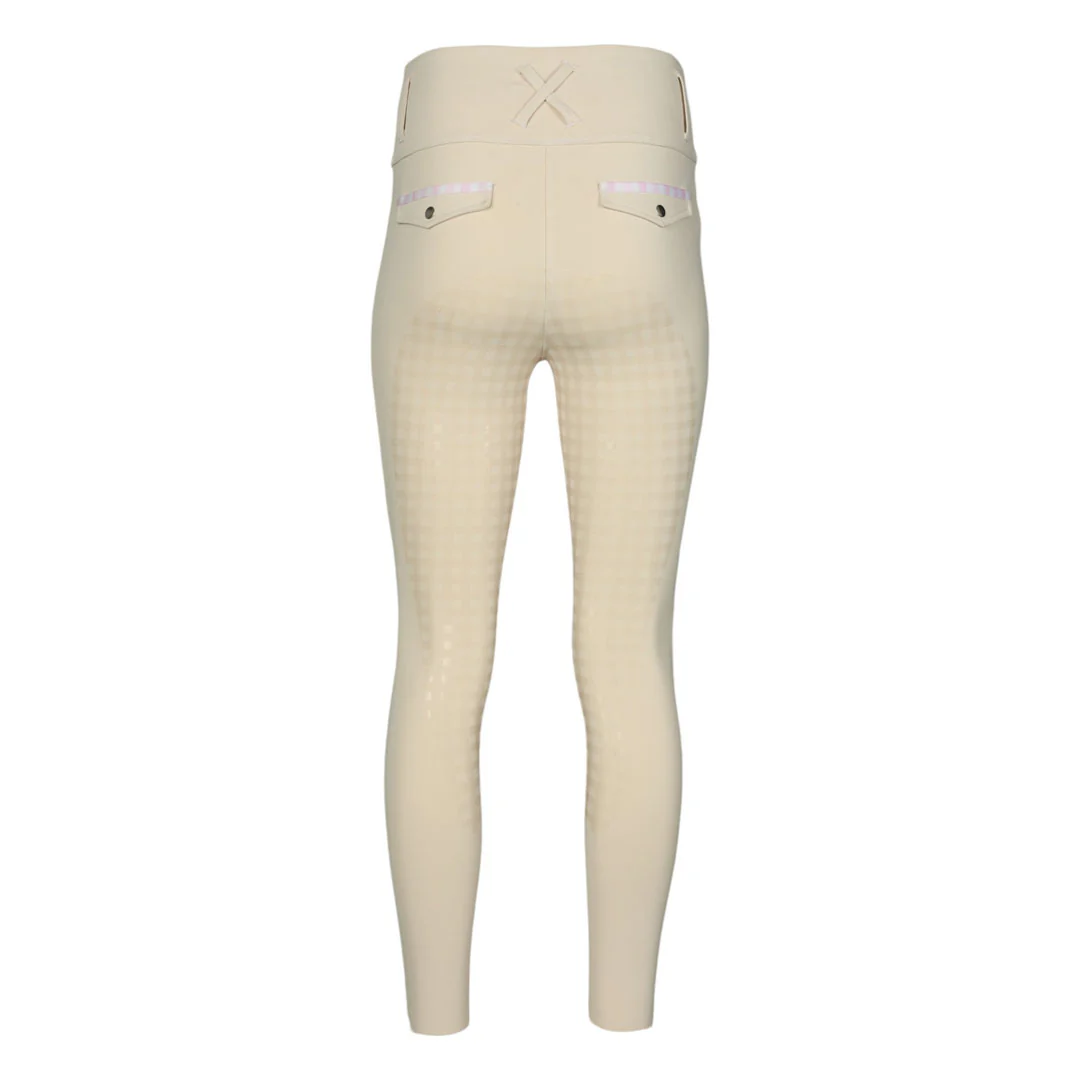 Dapplebay Gingham Essential Full Seat Tights-Tan - Image 3