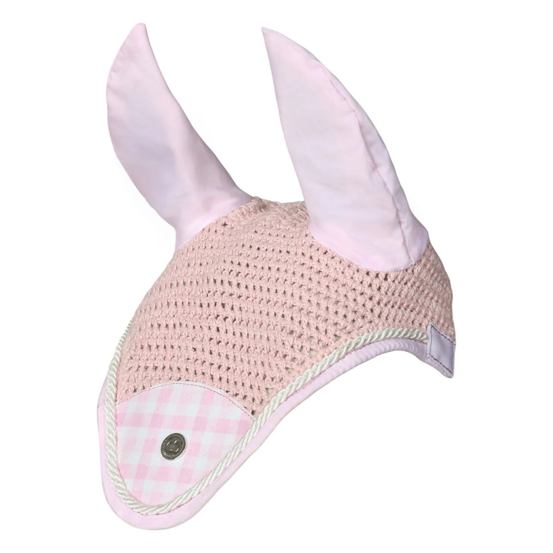 Dapplebay Gingham Fly Veil-Pink/White - Image 2
