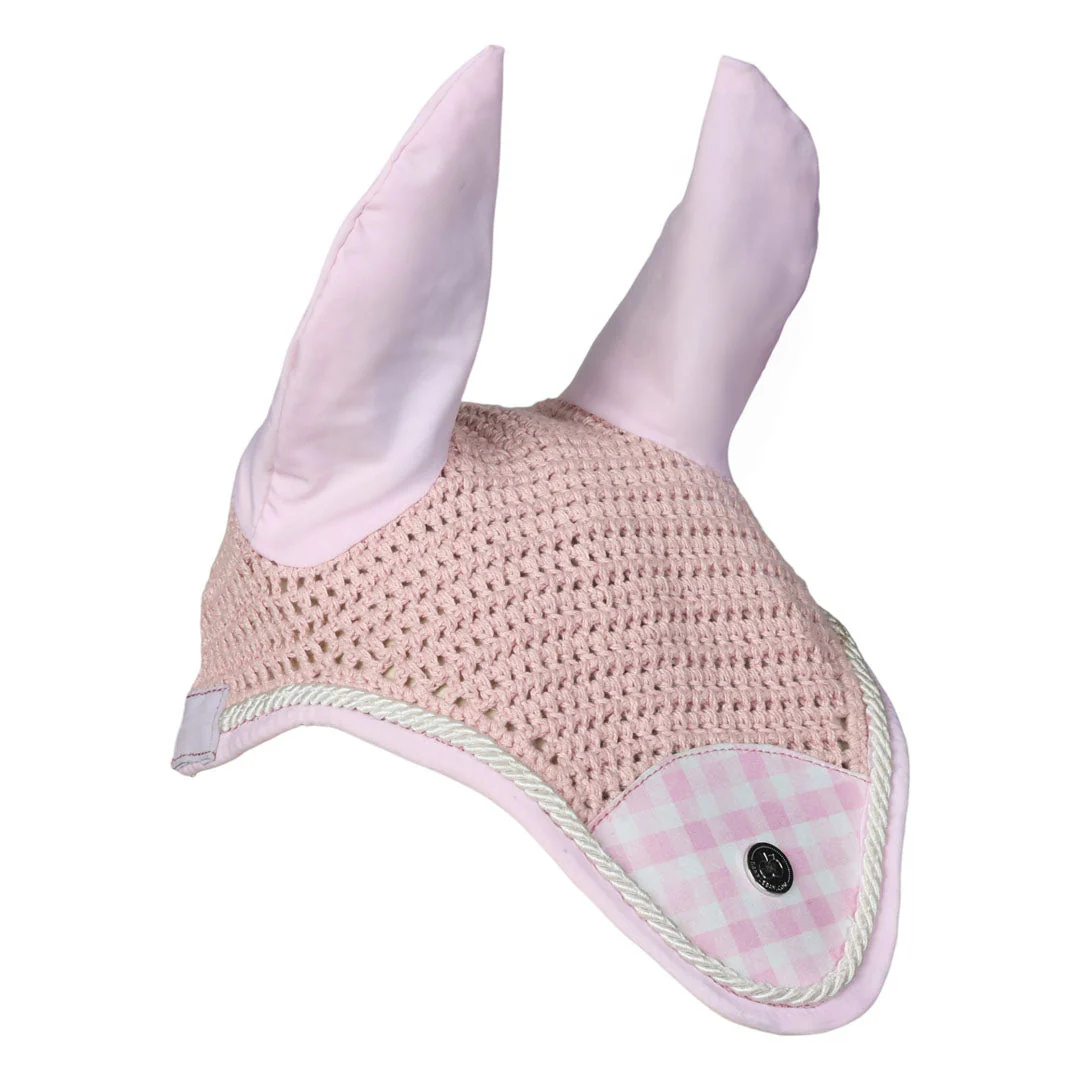 Dapplebay Gingham Fly Veil-Pink/White - Image 4