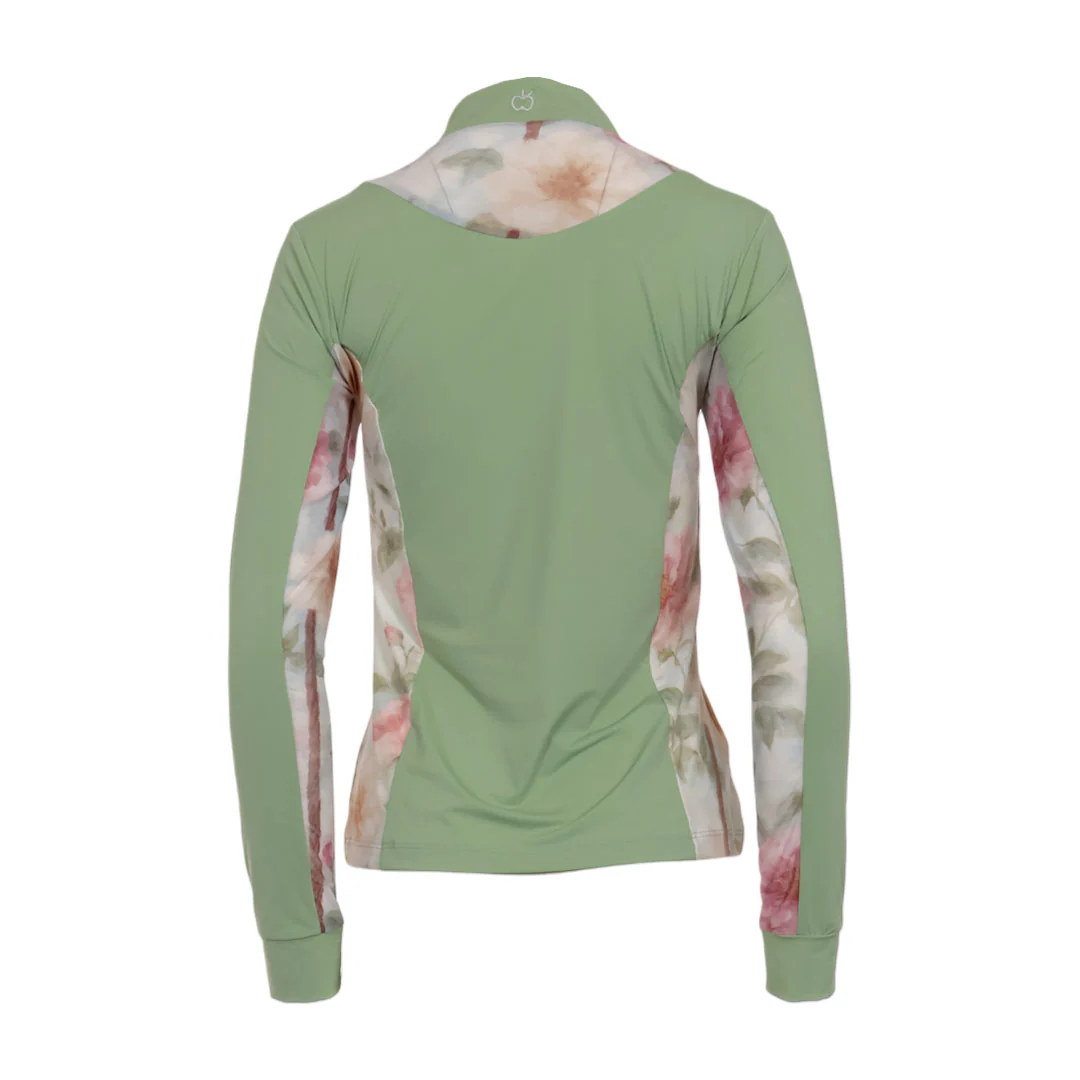 Dapplebay Grace 1/4 Zip LS Riding Top-Sage - Image 8