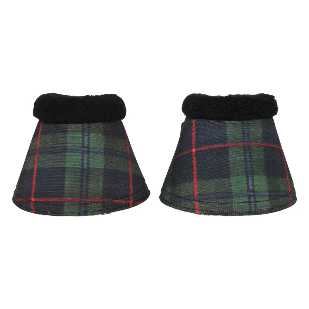 Dapplebay Holiday Plaid Bell Boots-Green - Image 2