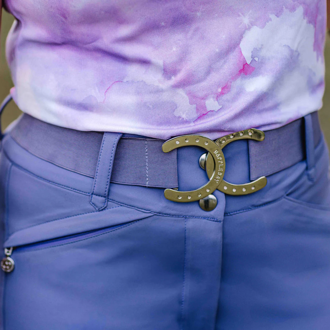 Dapplebay Horse Shoe Elastic Belt-Lavender - Image 3