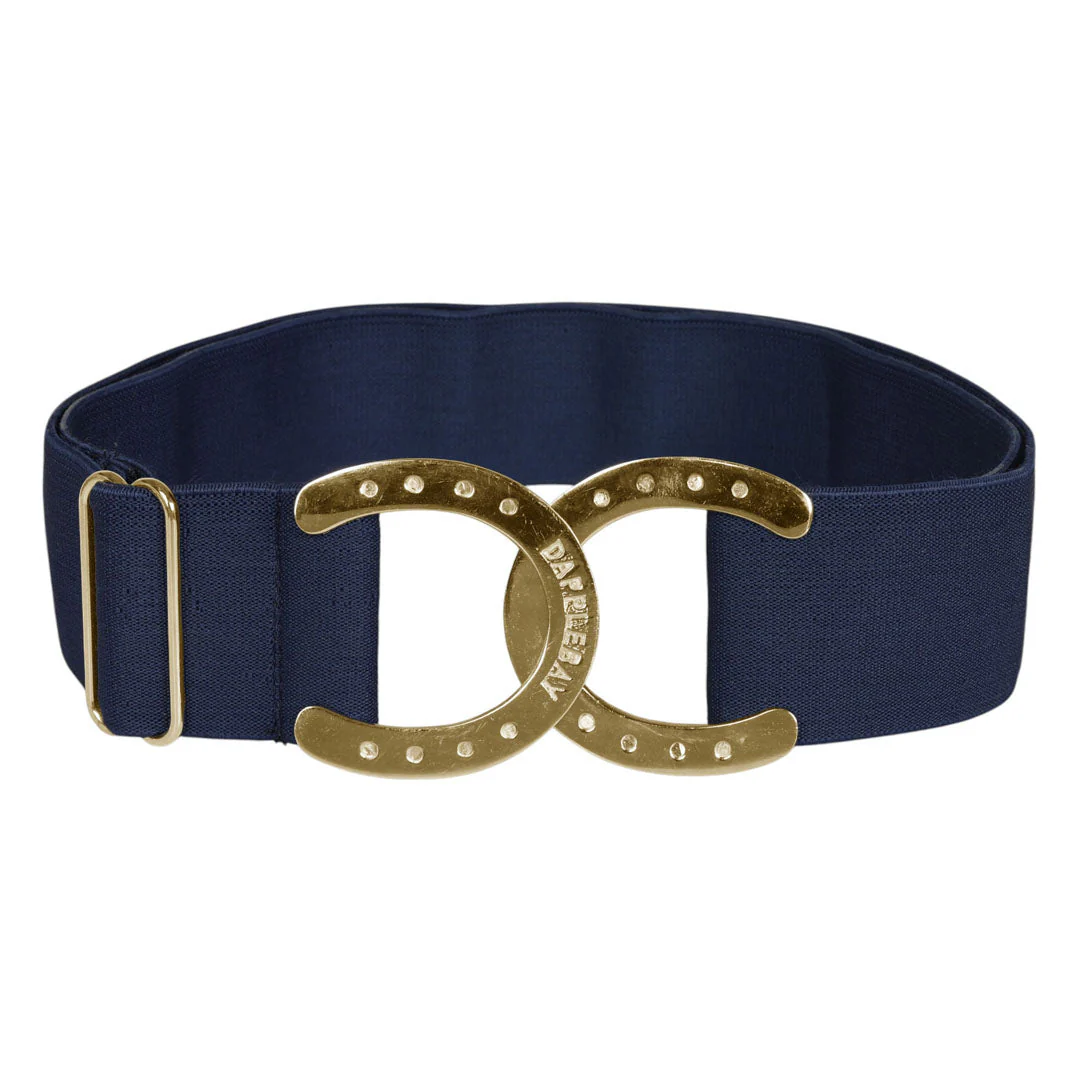 Dapplebay Horse Shoe Elastic Belt-Navy - Image 2