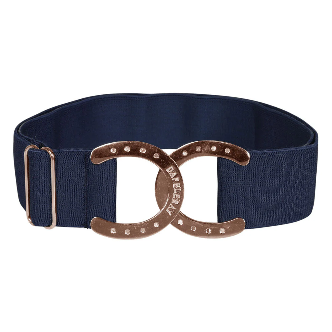 Dapplebay Horse Shoe Elastic Belt-Navy - Image 4