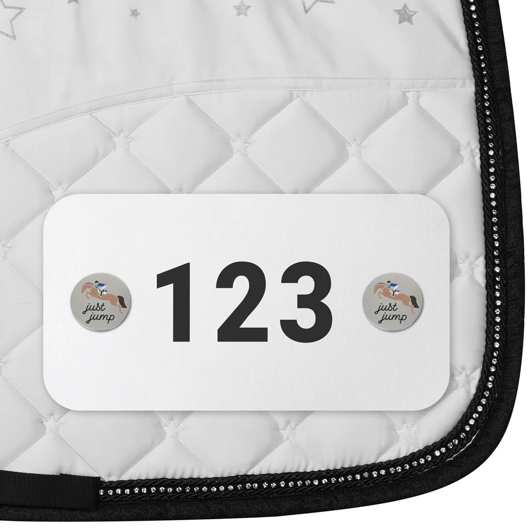 Dapplebay Horse Show Number Pins - Just Jump