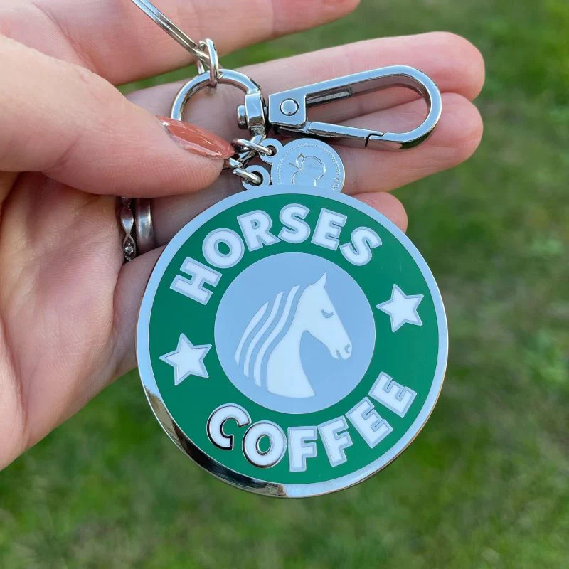 Dapplebay Horses & Coffee - Keychain - Image 2