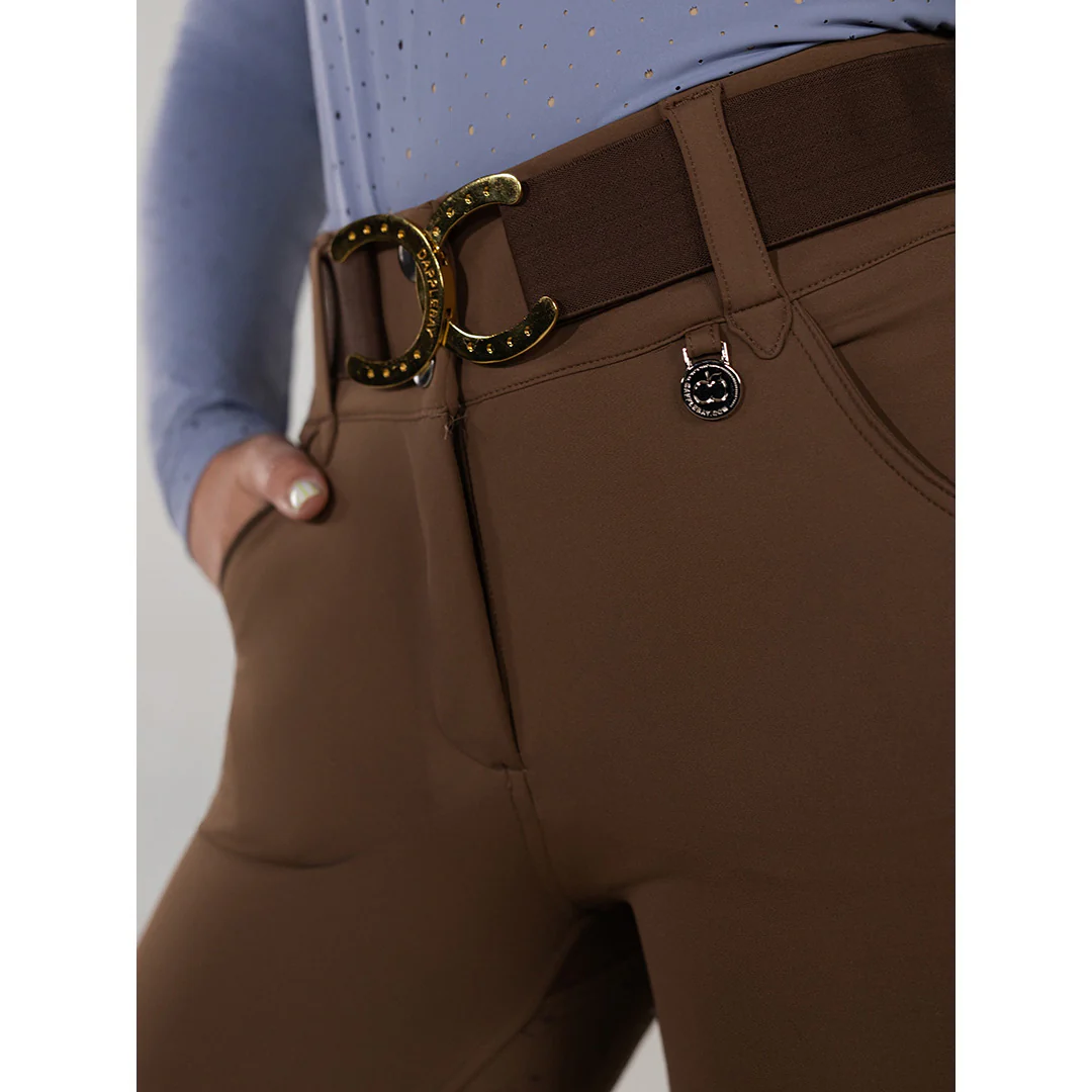 Dapplebay Hybrid Silicone Full Seat Breeches-Chestnut - Image 5