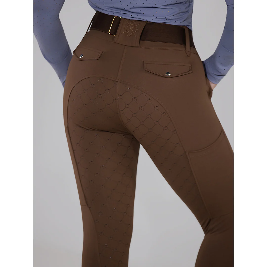 Dapplebay Hybrid Silicone Full Seat Breeches-Chestnut - Image 6