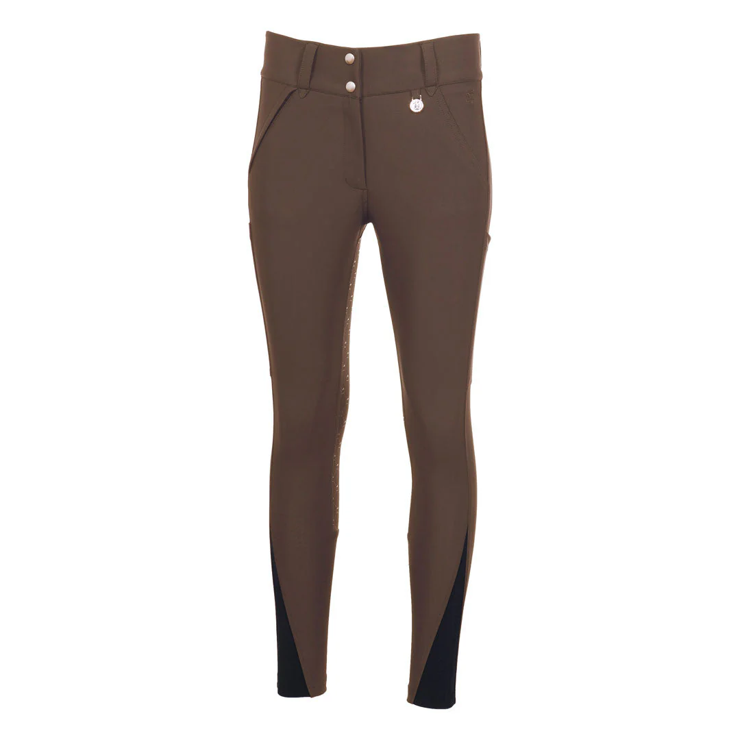 Dapplebay Hybrid Silicone Full Seat Breeches-Chestnut - Image 7
