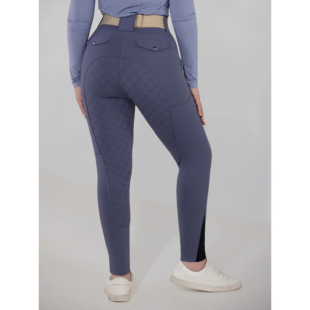 Dapplebay Hybrid Silicone Full Seat Breeches-Purple Dusk - Image 2