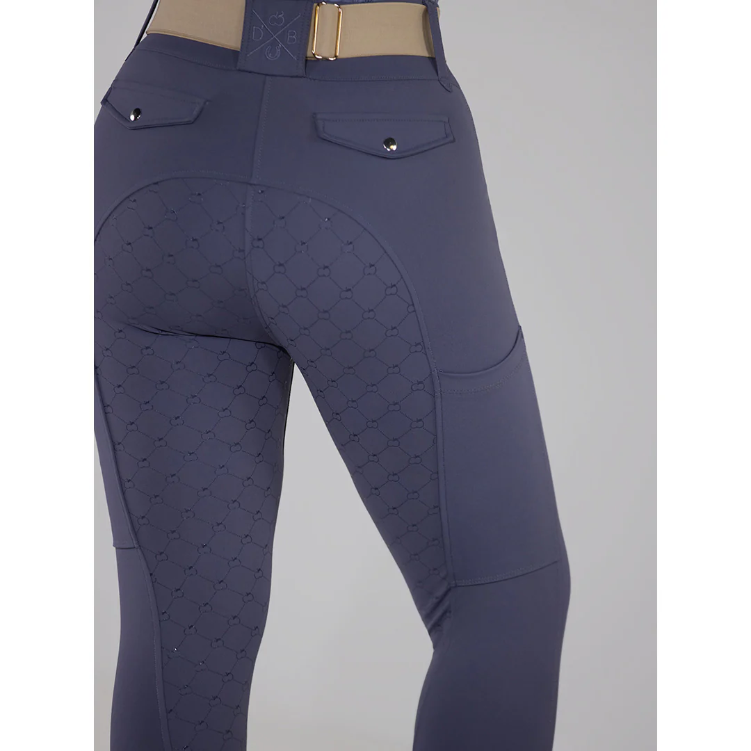 Dapplebay Hybrid Silicone Full Seat Breeches-Purple Dusk - Image 6