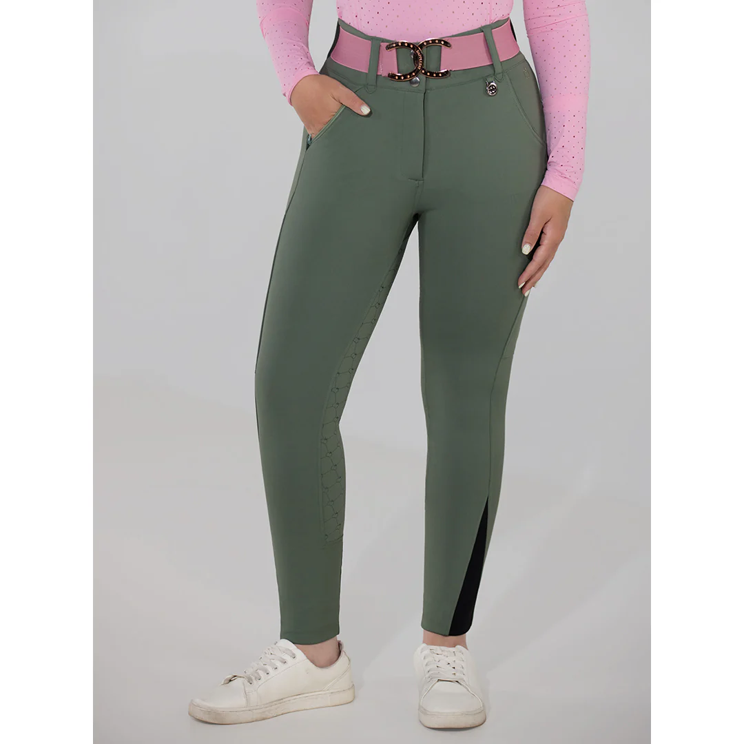 Dapplebay Hybrid Silicone Full Seat Breeches-Rosemary - Image 3