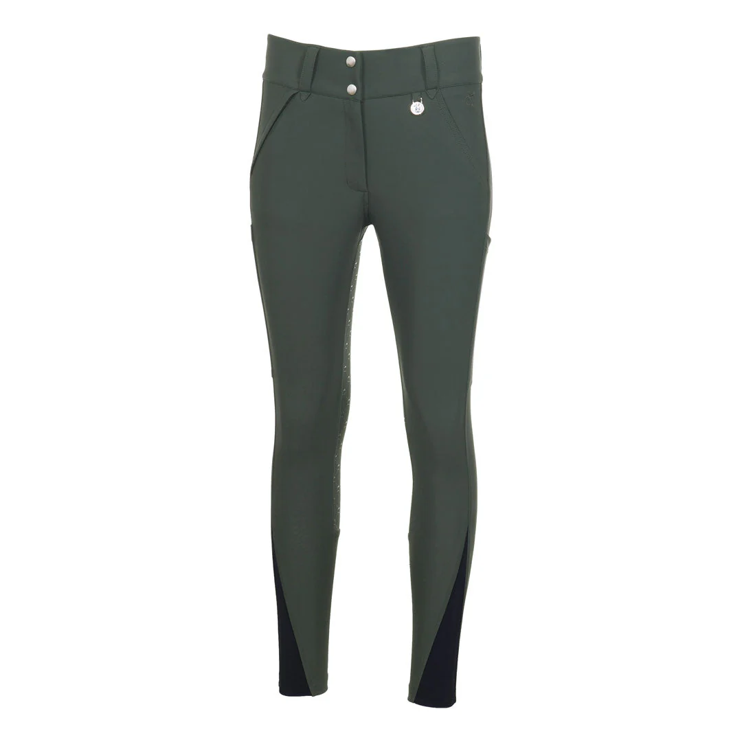 Dapplebay Hybrid Silicone Full Seat Breeches-Rosemary - Image 7